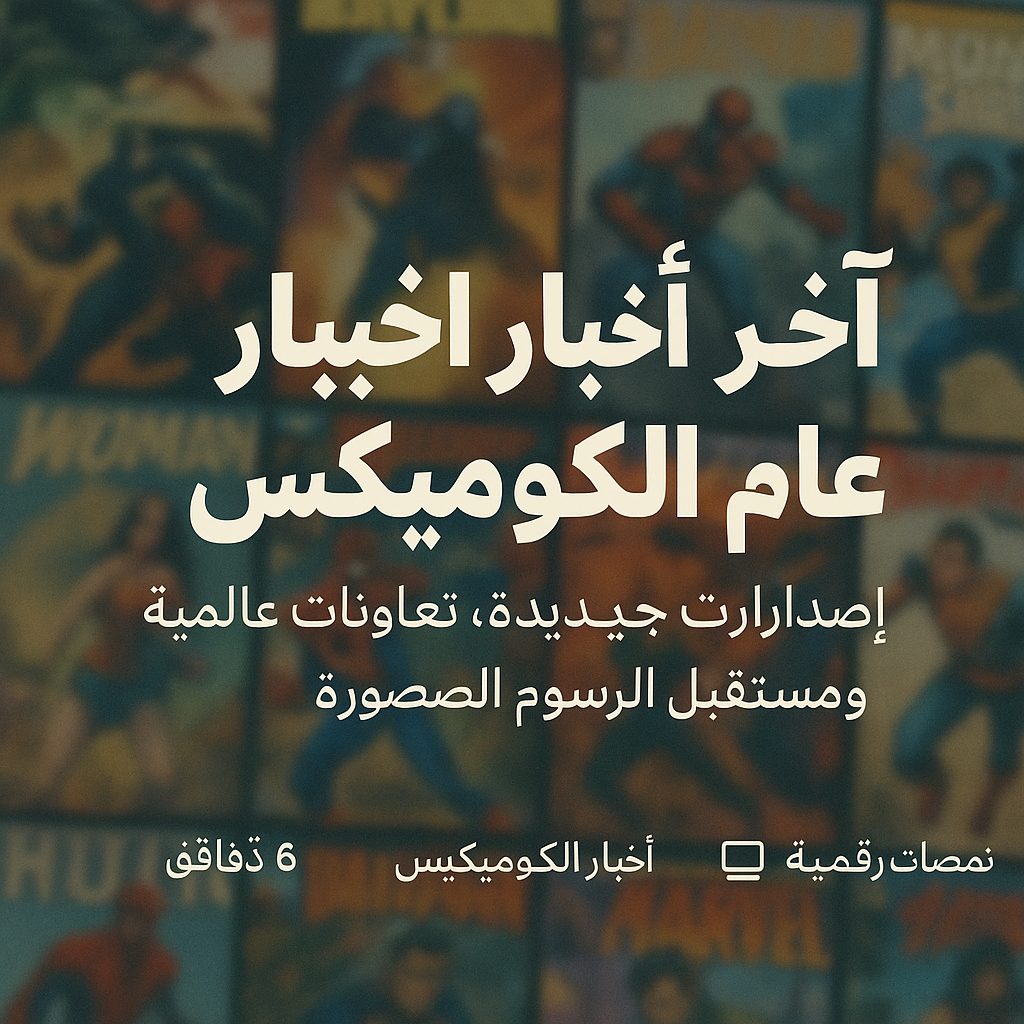 آخر أخبار عالم الكوميكس: إصدارات جديدة، تعاونات عالمية، ومستقبل الرسوم المصوّرة blog image